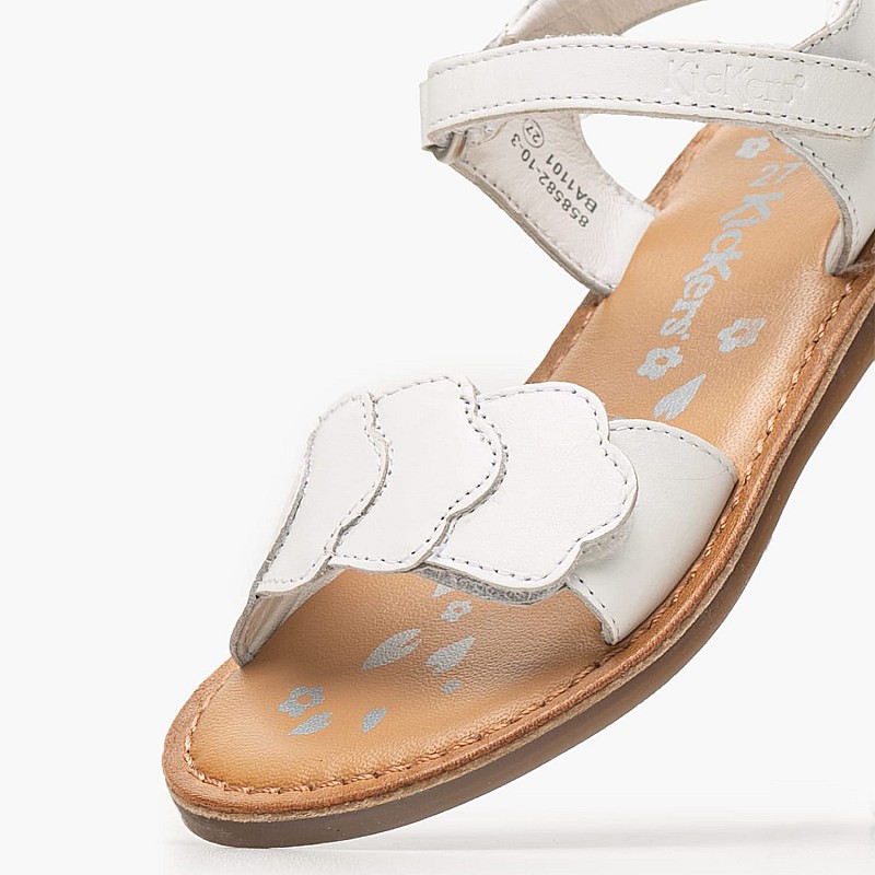 Παιδικές Σαγιονάρες & Πέδιλα Dyastar Άσπρο Δέρμα Kickers