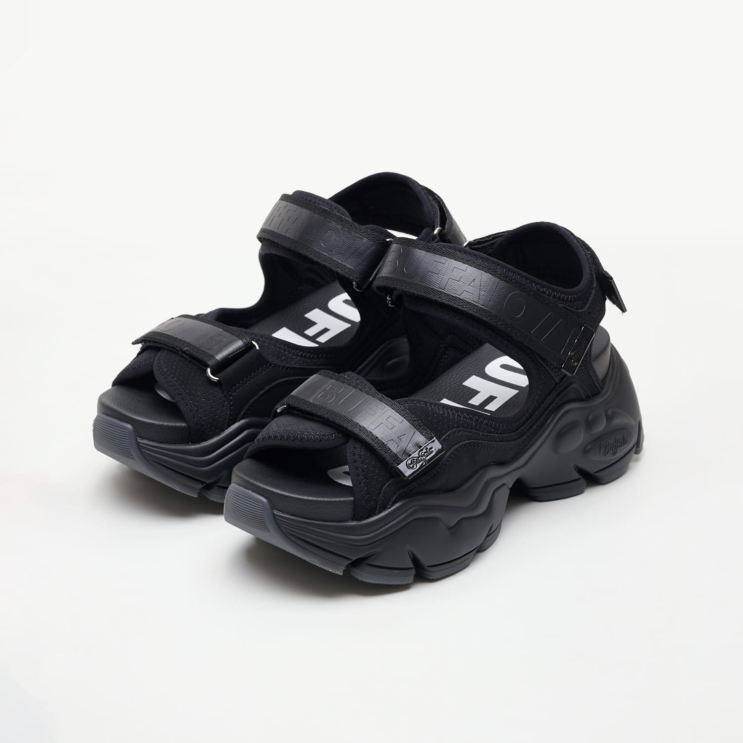 Sandals Buffalo Binary.O-Black