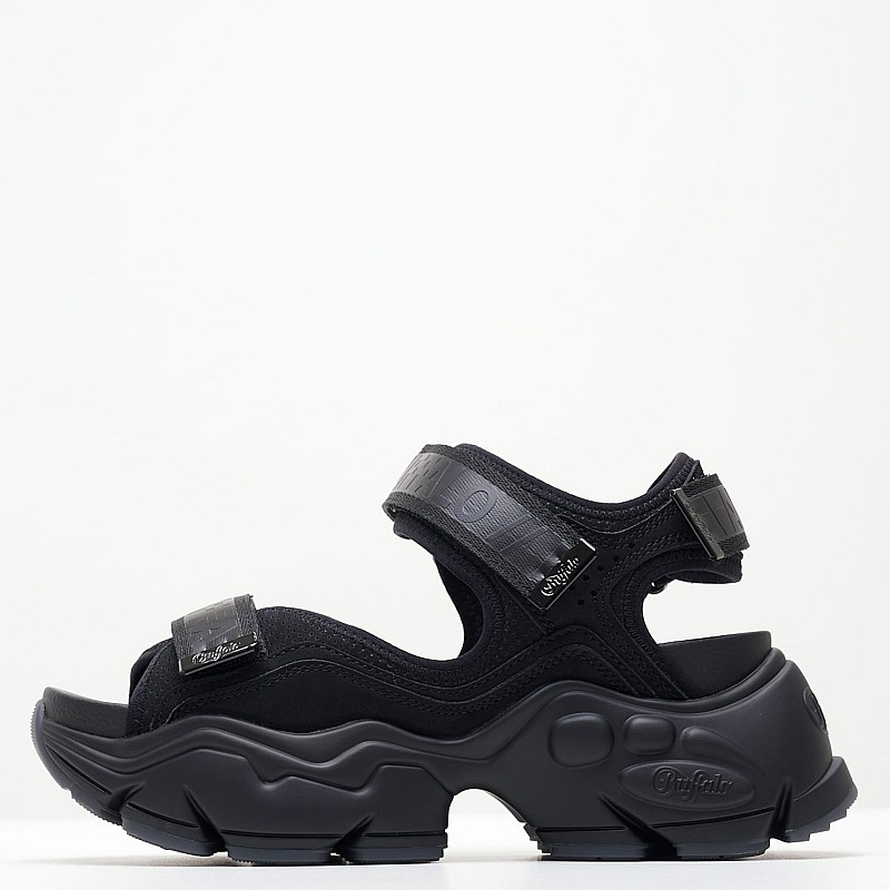 Women Sandals Binary.O Black ECOleather Buffalo