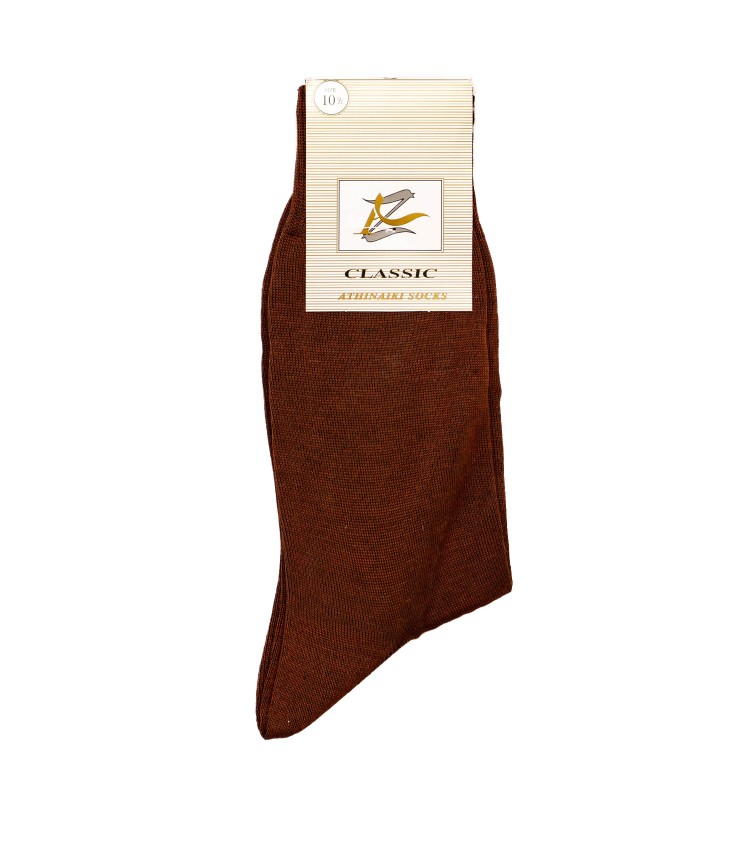 Socks.W16 Brown Cotton Mortoglou Socks.W16 Brown Cotton Mortoglou