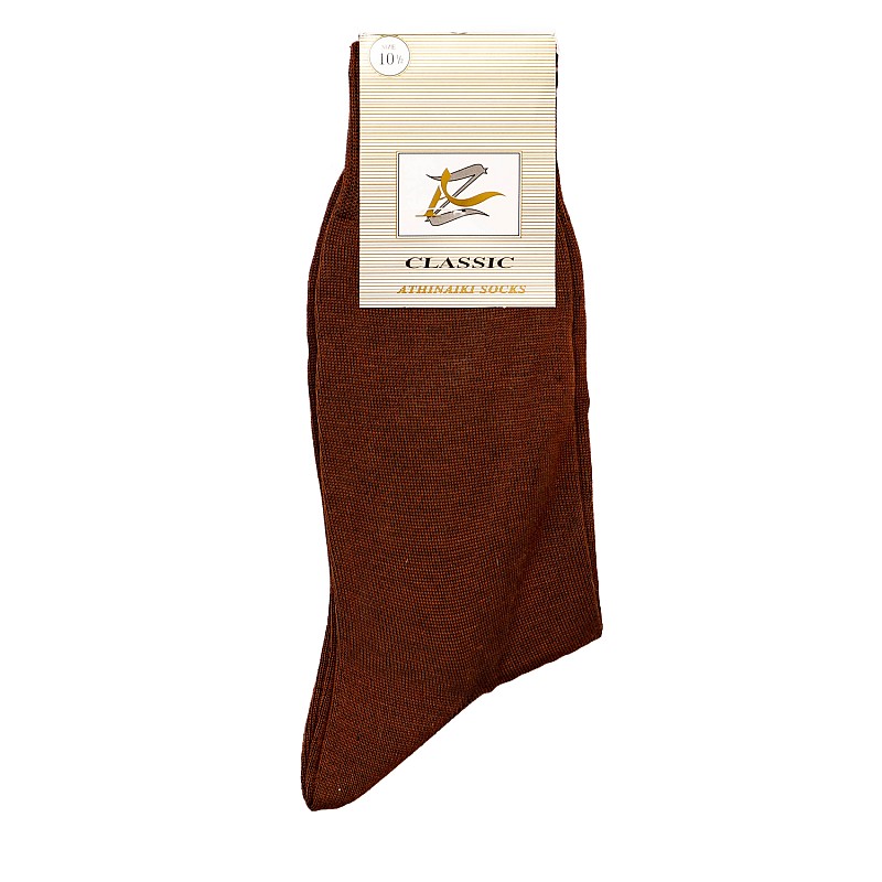 Socks.W16 Brown Cotton Mortoglou