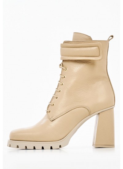 Women Boots 2254.75303 Beige Leather Mortoglou