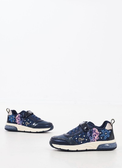 Παιδικά Παπούτσια Casual Spaceclub.Girl Μπλε ECOleather Geox