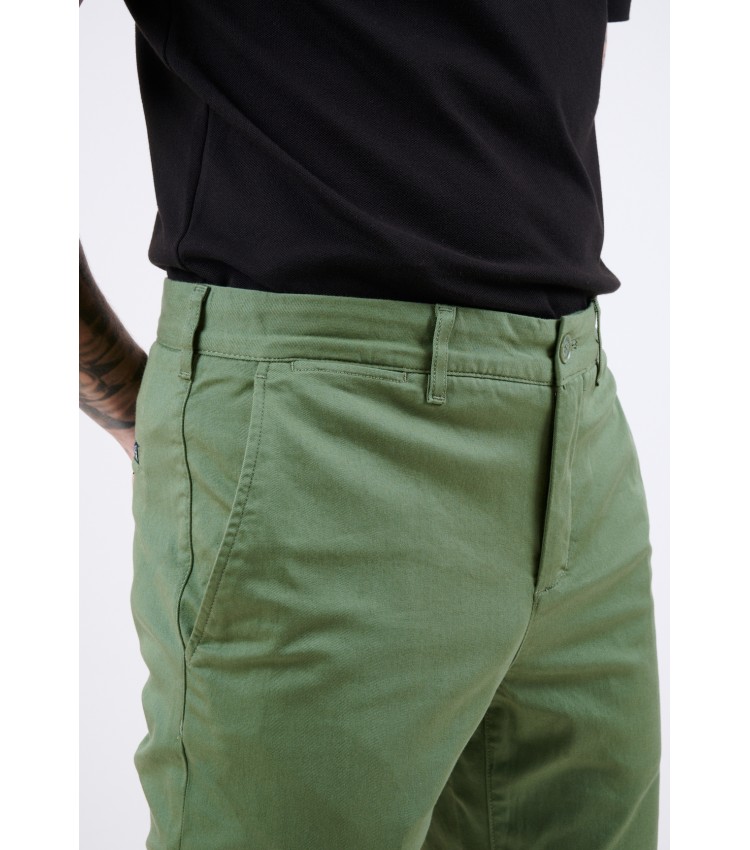 Men Pants HH2661.23 Green Cotton Lacoste