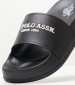 Women Flip Flops & Sandals Amami001 Black Rubber U.S. Polo Assn.