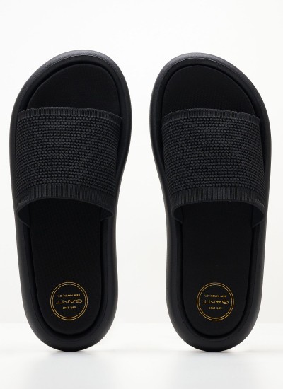 Women Flip Flops & Sandals Stayla Black Fabric GANT