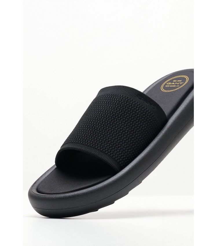 Women Flip Flops & Sandals Stayla Black Fabric GANT