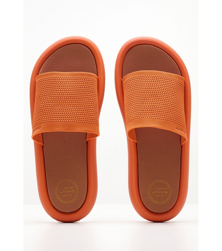 Women Flip Flops & Sandals Stayla Orange Fabric GANT