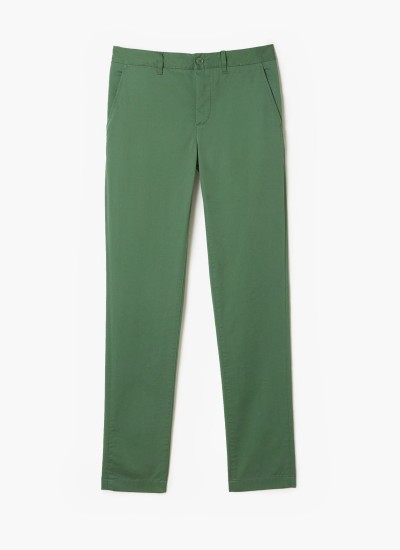 Men Pants HH2661.23 Green Cotton Lacoste