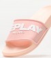 Women Flip Flops & Sandals W.Emboss Pink Rubber Replay