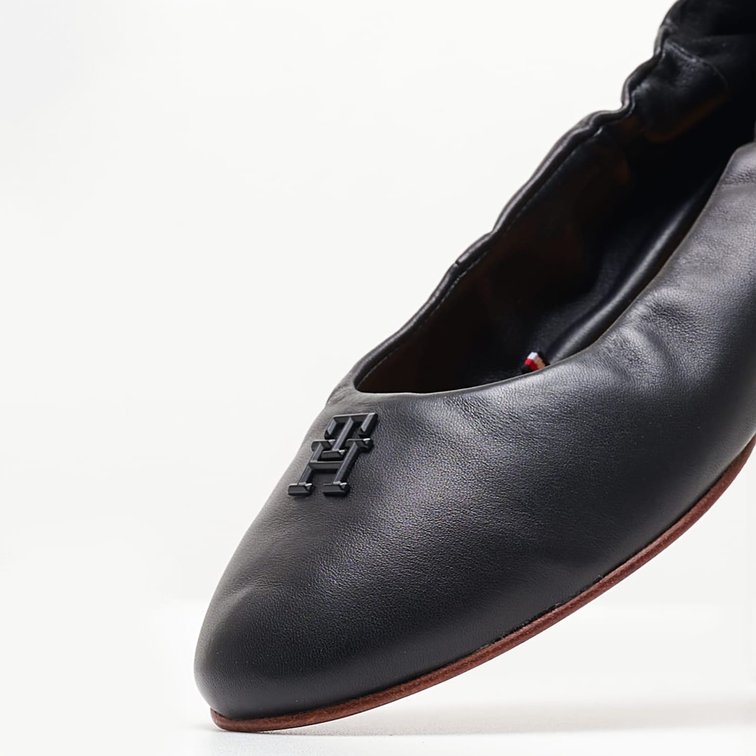 Γυναικείες Μπαλαρίνες Elastic.Ballerina Μαύρο Δέρμα Tommy Hilfiger Γυναικείες Μπαλαρίνες Elastic.Ballerina Μαύρο Δέρμα Tommy Hilfiger