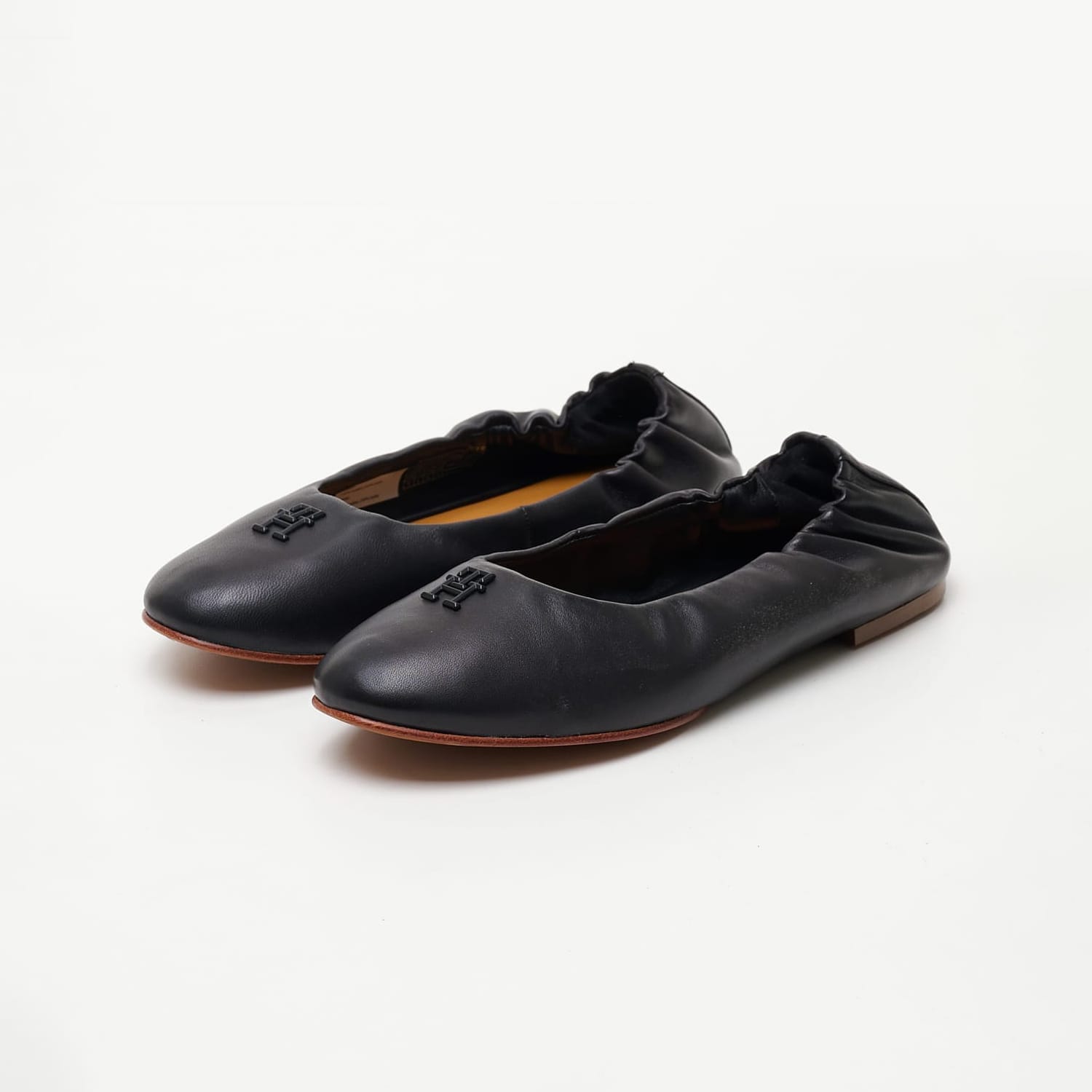 Γυναικείες Μπαλαρίνες Elastic.Ballerina Μαύρο Δέρμα Tommy Hilfiger Γυναικείες Μπαλαρίνες Elastic.Ballerina Μαύρο Δέρμα Tommy Hilfiger