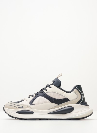Γυναικεία Παπούτσια Casual Highcut.Basket Multi Δέρμα Tommy Hilfiger