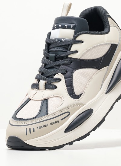 Γυναικεία Παπούτσια Casual Highcut.Basket Multi Δέρμα Tommy Hilfiger