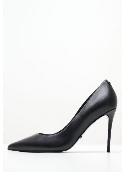 Γυναικείες Γόβες & Peeptoes Χαμηλές Sabalia Μαύρο Δέρμα Guess