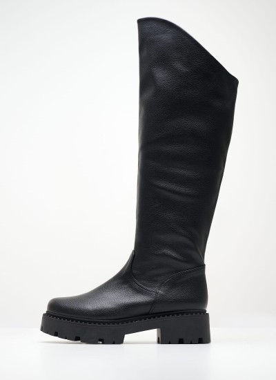 Women Boots 220.N Black Leather Mortoglou