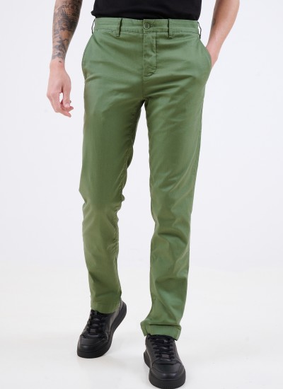 Men Pants HH2661.23 Green Cotton Lacoste