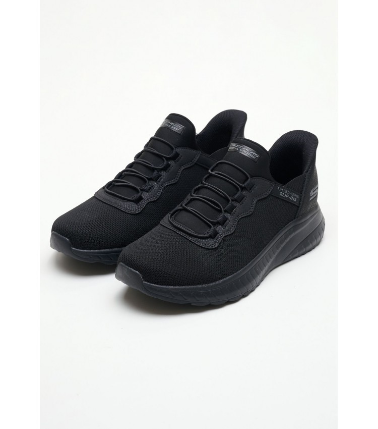 Men Casual Shoes 118300 Black Fabric Skechers