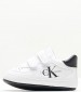 Παιδικά Παπούτσια Casual Ck.Lowcut Άσπρο ECOleather Calvin Klein