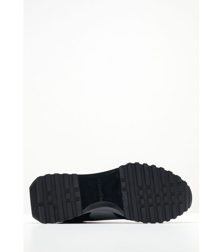Ανδρικά Παπούτσια Casual Low.Lace Μαύρο Δέρμα Καστόρι Calvin Klein