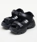 Women Sandals Binary.O Black ECOleather Buffalo