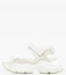 Women Sandals Binary.O White ECOleather Buffalo