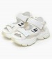 Women Sandals Binary.O White ECOleather Buffalo