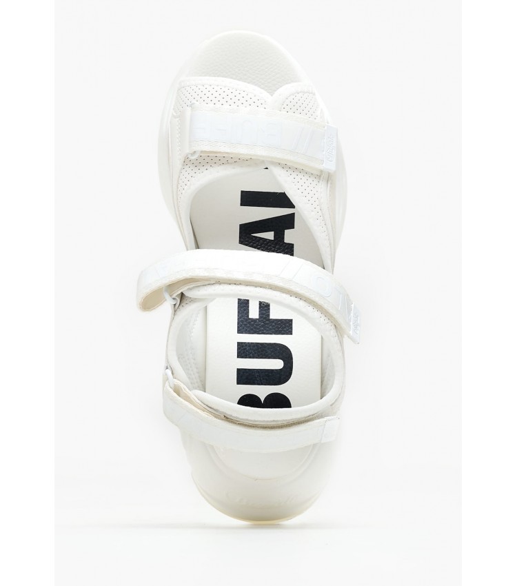 Women Sandals Binary.O White ECOleather Buffalo