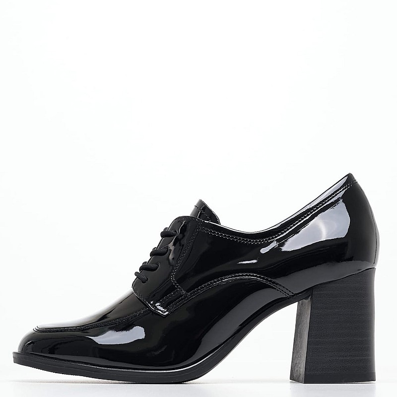 Women Moccasins 23300.Pat Black ECOleather Tamaris