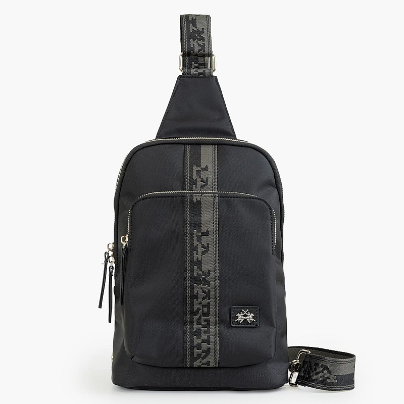 Men Bags Adolfo.Cross Black Nylon La Martina