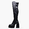 Γυναικείες Μπότες Stretch.Boot Μαύρο ECOleather Buffalo Γυναικείες Μπότες Stretch.Boot Μαύρο ECOleather Buffalo