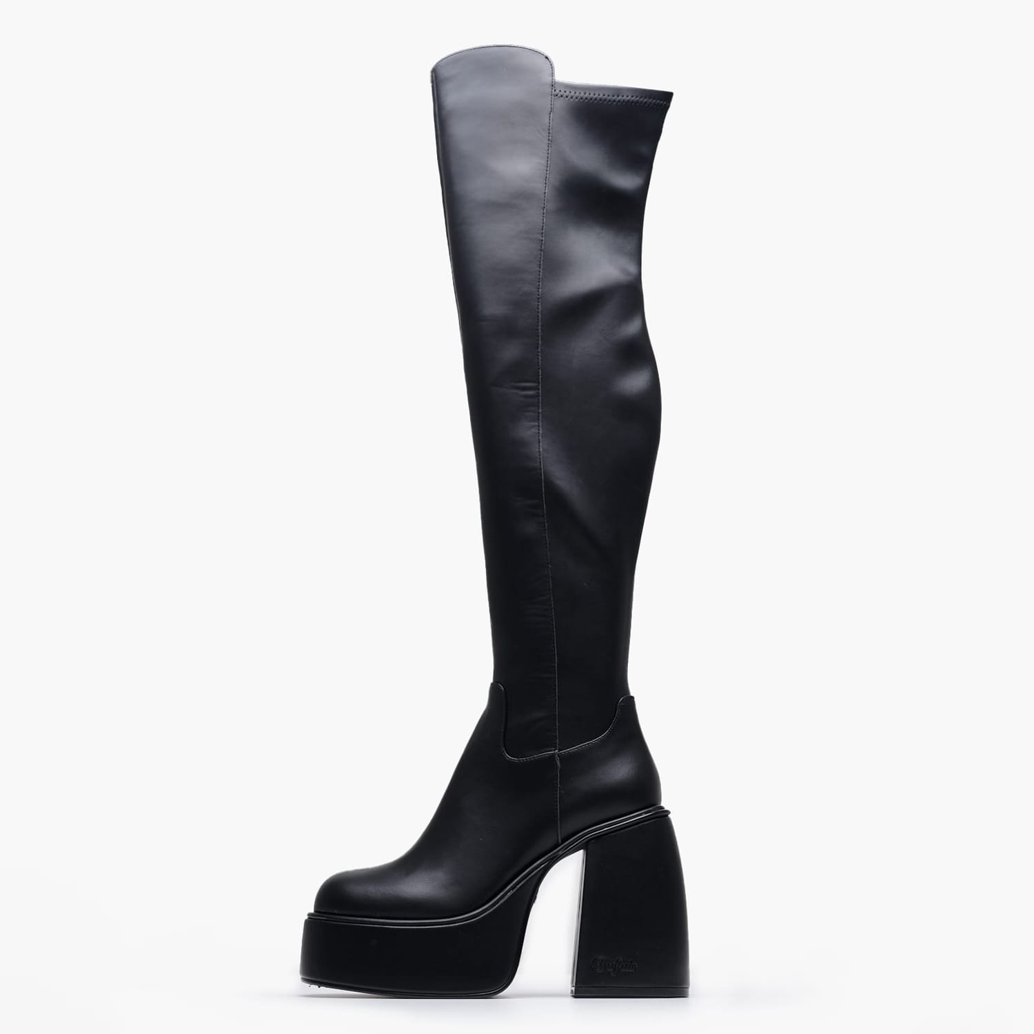 Γυναικείες Μπότες Stretch.Boot Μαύρο ECOleather Buffalo