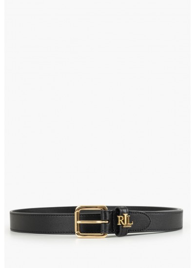 Women Belts 412968763 Black Leather Ralph Lauren