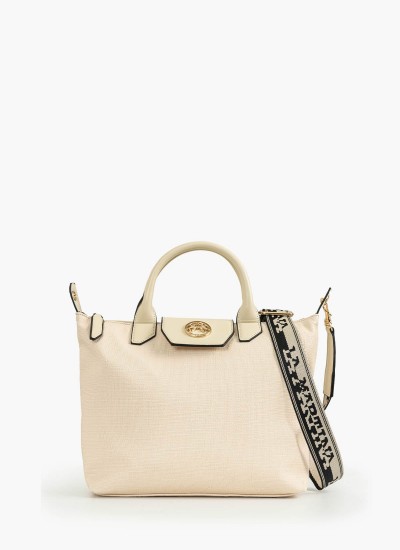 Γυναικείες Τσάντες Catarina.Sml Μπεζ ECOleather La Martina