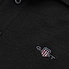 Men T-Shirts Polo.Original.M Black Cotton GANT