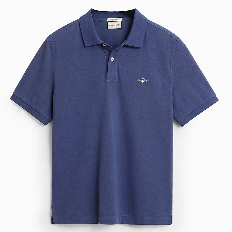Ανδρικές Μπλούζες Polo.Original.M Μπλε Βαμβάκι GANT