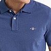 Ανδρικές Μπλούζες Polo.Original.M Μπλε Βαμβάκι GANT