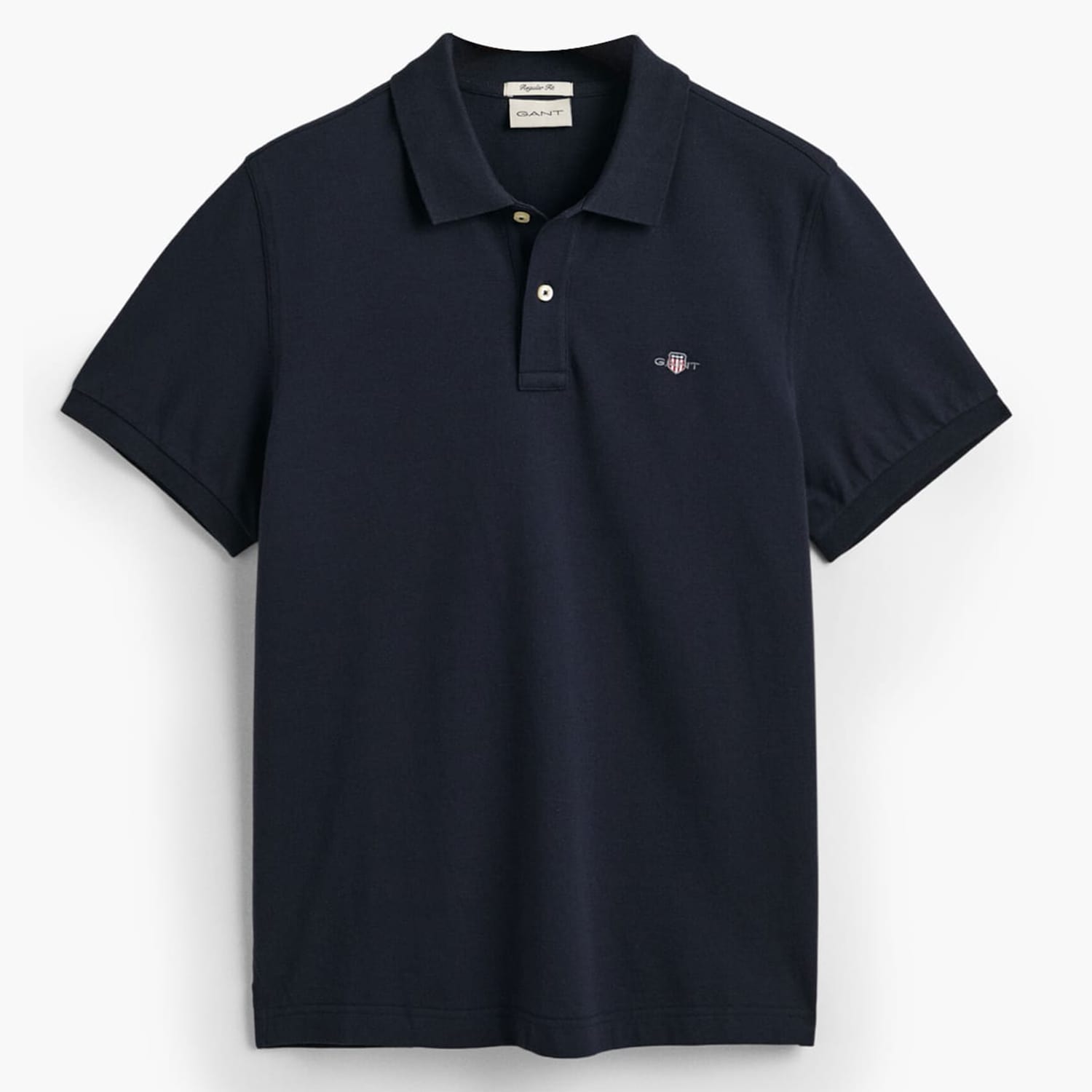 Ανδρικές Μπλούζες Polo.Original.M Σκούρο Μπλε Βαμβάκι GANT