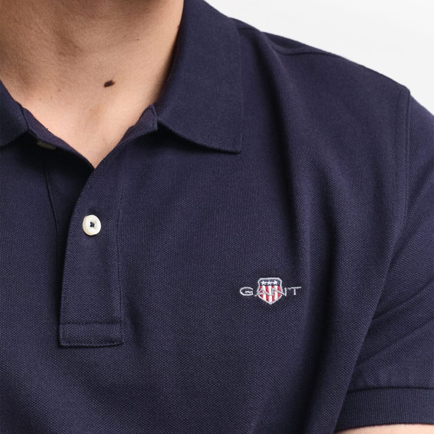 Ανδρικές Μπλούζες Polo.Original.M Σκούρο Μπλε Βαμβάκι GANT Ανδρικές Μπλούζες Polo.Original.M Σκούρο Μπλε Βαμβάκι GANT