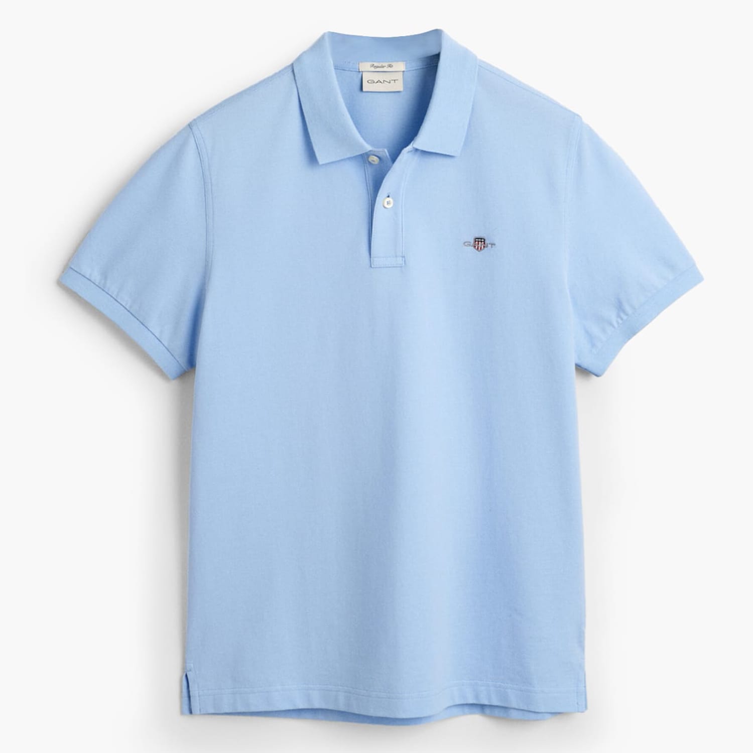 Ανδρικές Μπλούζες Polo.Original.M Μπλέ Ανοιχτό Βαμβάκι GANT