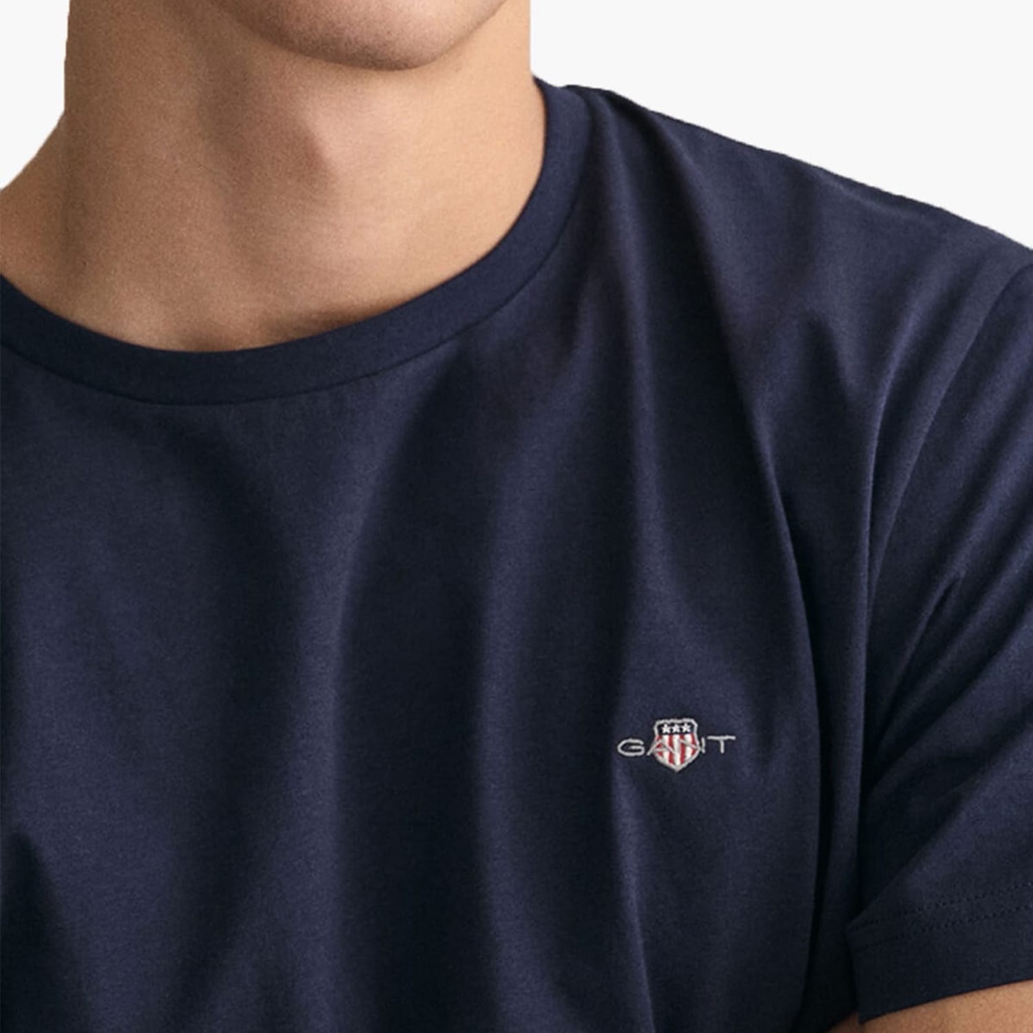 Men T-Shirts Reg.Ss DarkBlue Cotton GANT Men T-Shirts Reg.Ss DarkBlue Cotton GANT