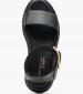 Women Platforms High C.301 Black Leather Komis and Komis Women Platforms High C.301 Black Leather Komis and Komis