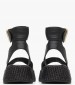 Women Platforms High C.301 Black Leather Komis and Komis Women Platforms High C.301 Black Leather Komis and Komis