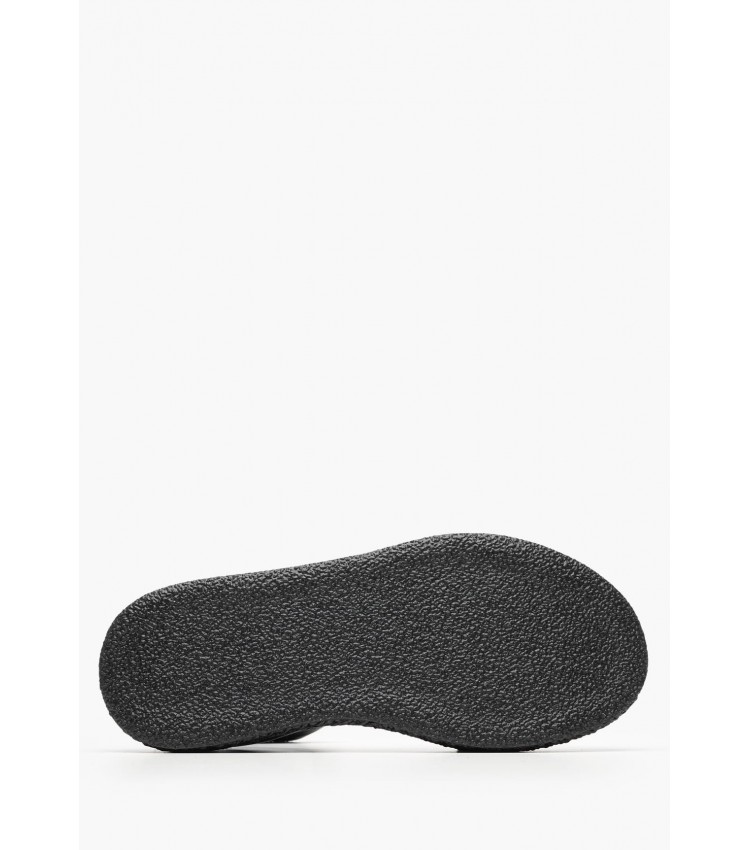 Women Platforms High C.301 Black Leather Komis and Komis Women Platforms High C.301 Black Leather Komis and Komis