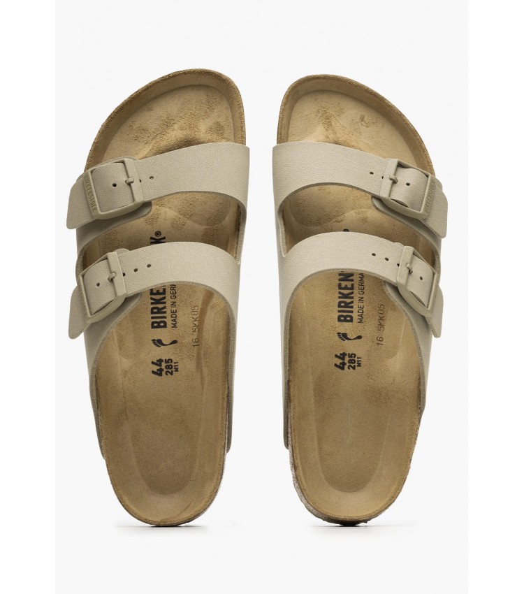 Ανδρικές Σαγιονάρες & Πέδιλα Arizona.Fk.M Χακί ECOleather Birkenstock Ανδρικές Σαγιονάρες & Πέδιλα Arizona.Fk.M Χακί ECOleather Birkenstock