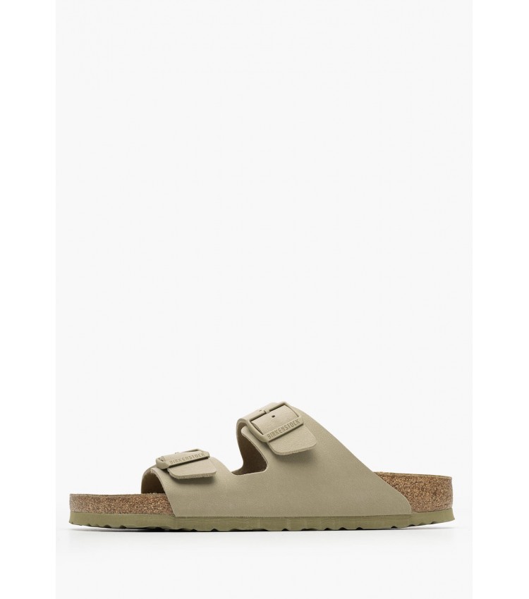 Ανδρικές Σαγιονάρες & Πέδιλα Arizona.Fk.M Χακί ECOleather Birkenstock Ανδρικές Σαγιονάρες & Πέδιλα Arizona.Fk.M Χακί ECOleather Birkenstock