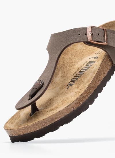 Γυναικεία Flats Gizeh.Bs.Nrw Καφέ ECOleather Birkenstock