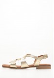 Γυναικεία Flats 3080 Χρυσό Δέρμα Eva Frutos