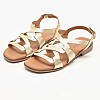 Γυναικεία Flats 3080 Χρυσό Δέρμα Eva Frutos Γυναικεία Flats 3080 Χρυσό Δέρμα Eva Frutos