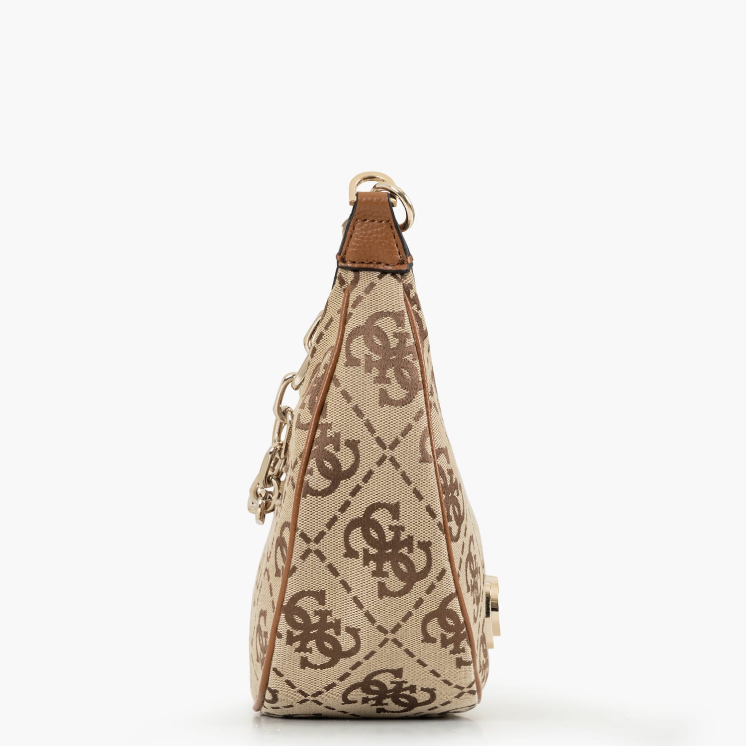 Γυναικείες Τσάντες Circe.Hobo Μπεζ Ύφασμα Guess